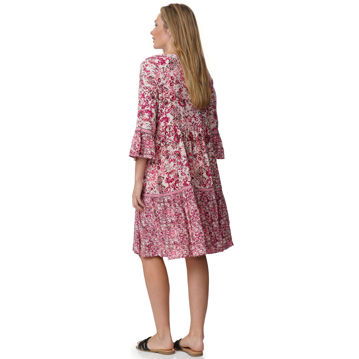 Damen Tunika-Kleid mit Allover-Muster