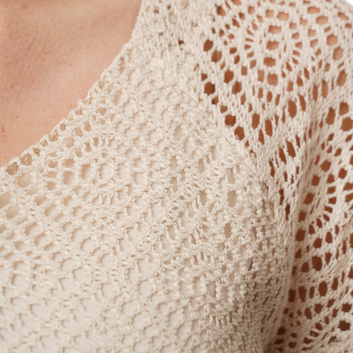 Damen Kleid in Häkel-Optik