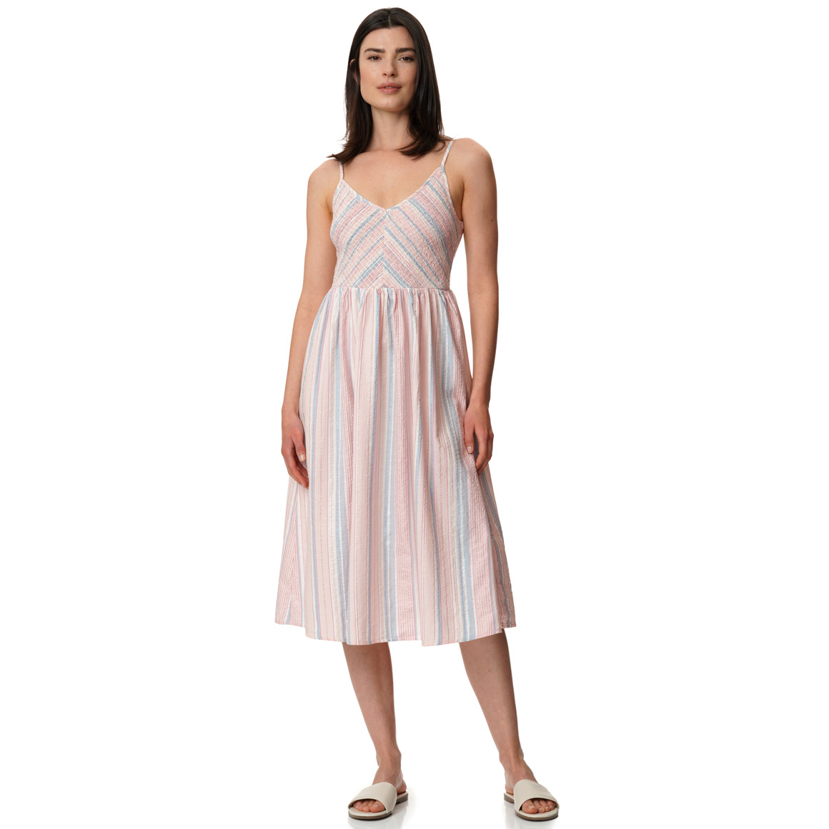 Damen Kleid mit gesmoktem Brustbereich