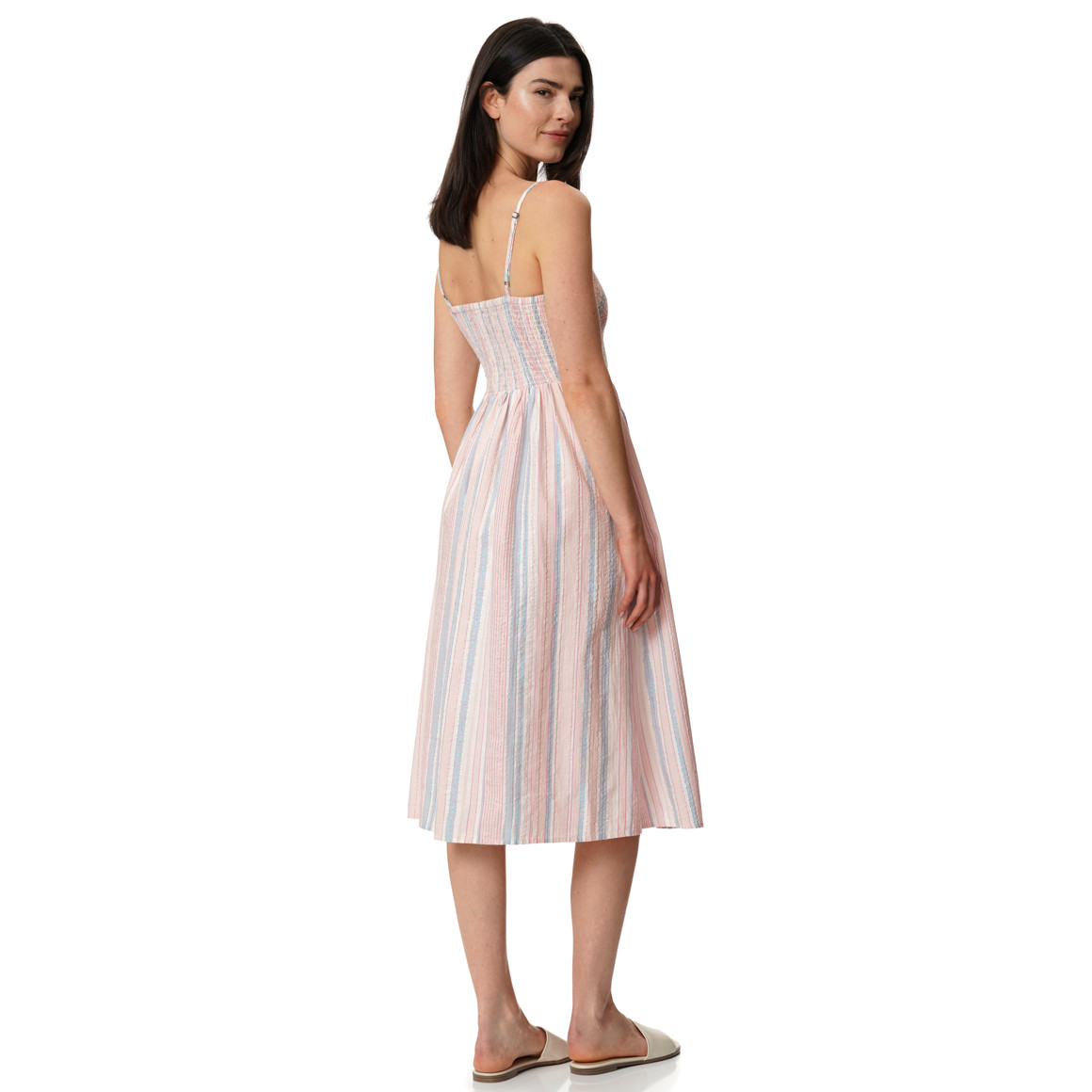 Damen Kleid mit gesmoktem Brustbereich