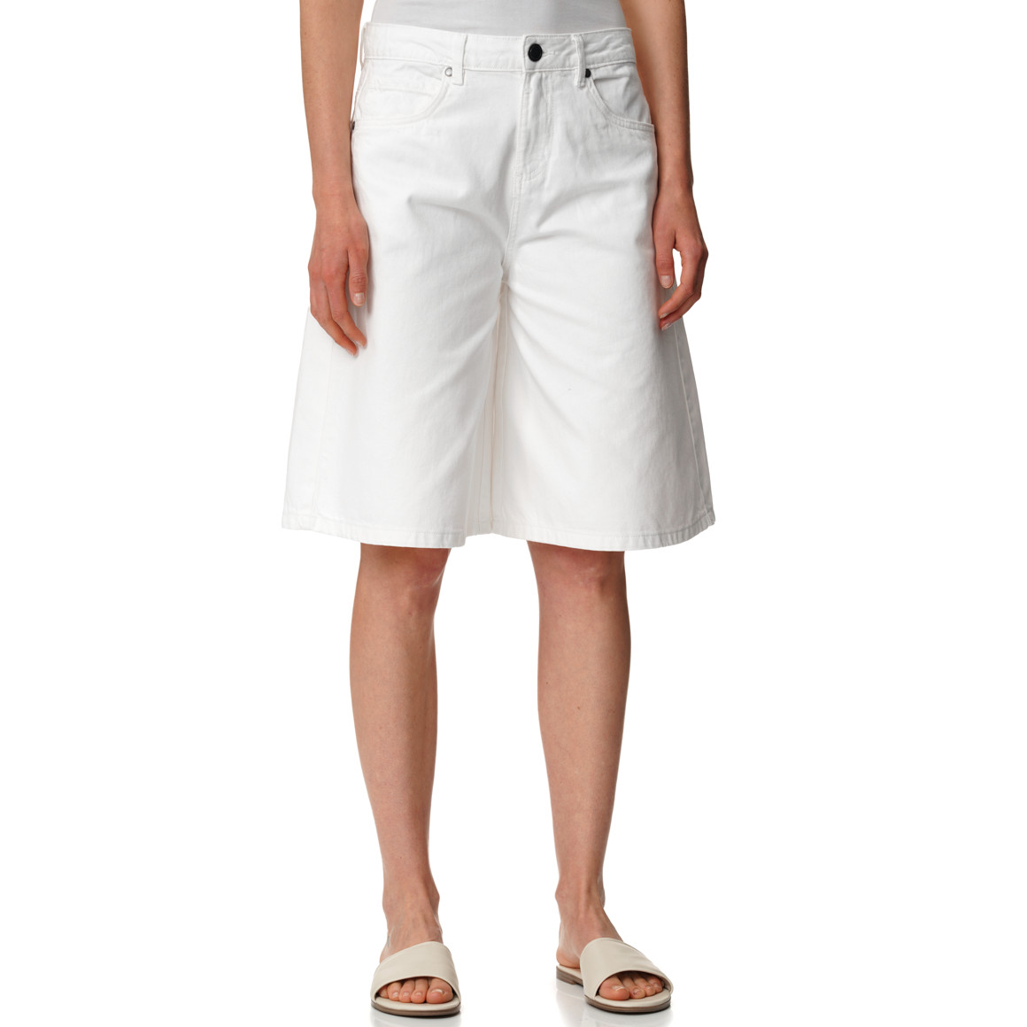Damen Bermuda-Shorts mit Five-Pocket-Style