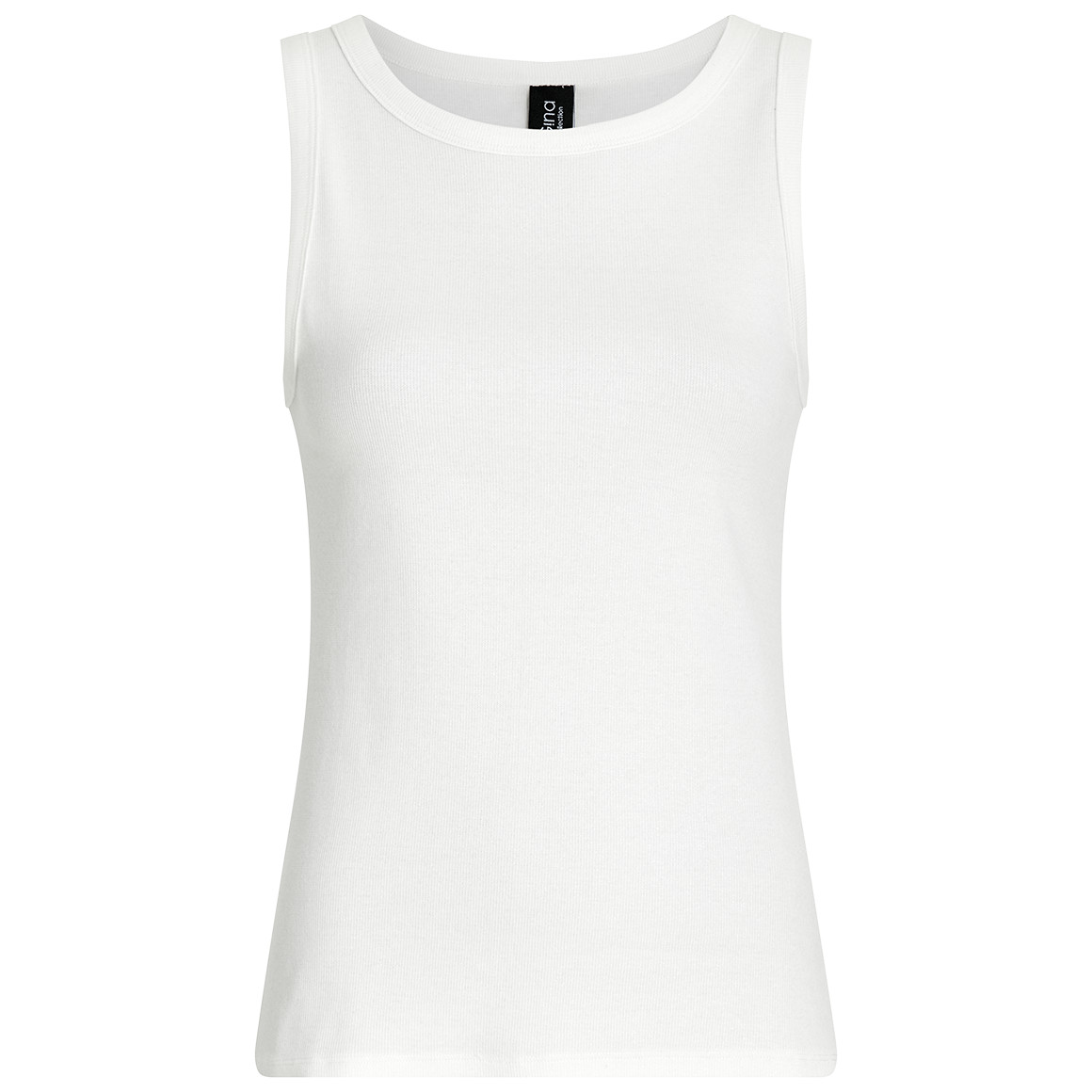 Damen Top mit Rippstruktur
