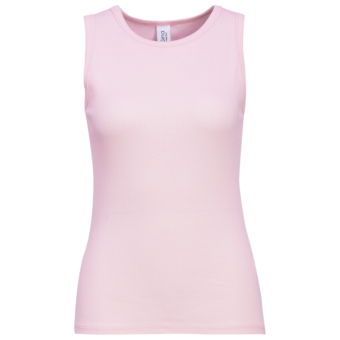 Damen Top mit Rippstruktur