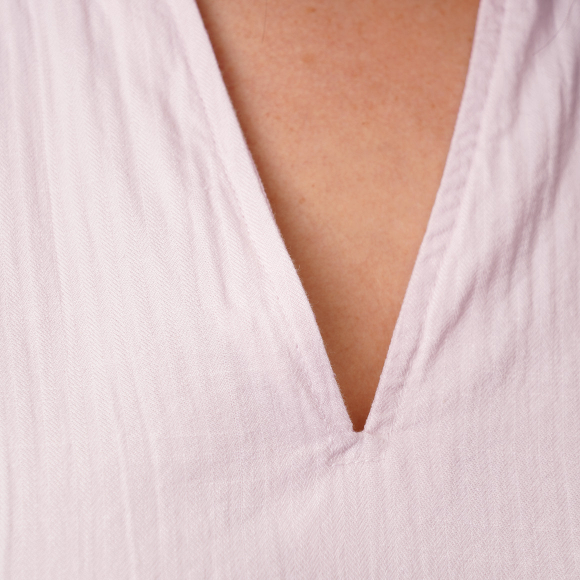 Damen Blusentop mit V-Ausschnitt
