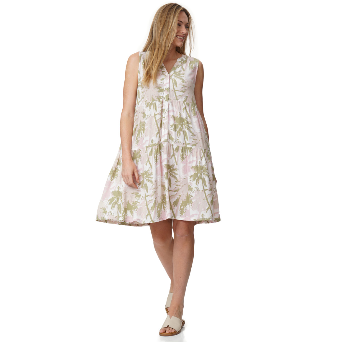 Damen Kleid in Crepp-Optik