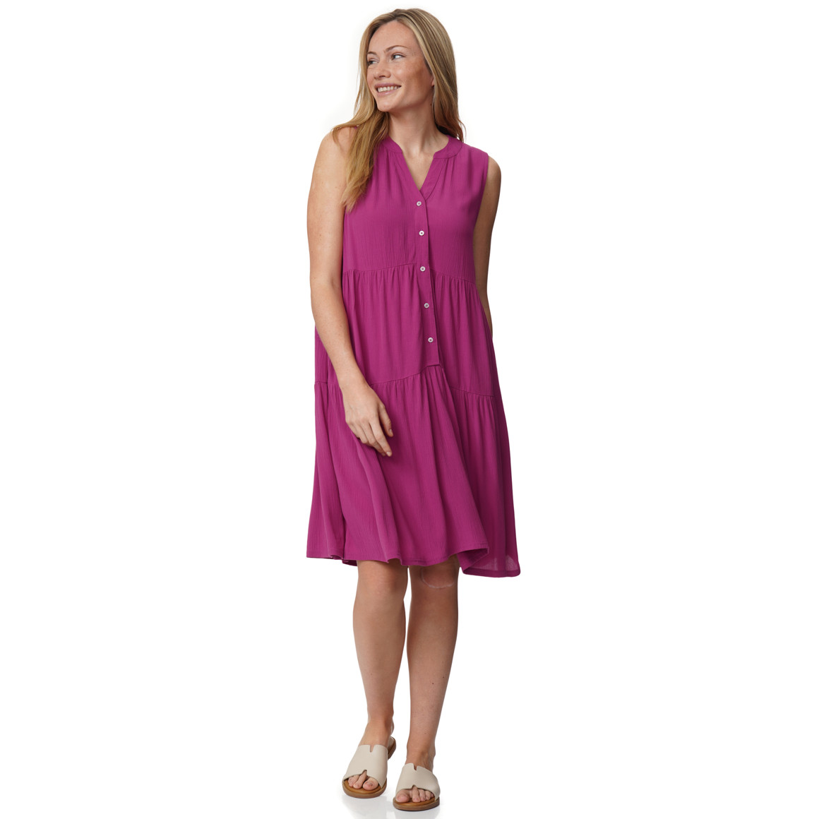 Damen Kleid in Crepp-Optik