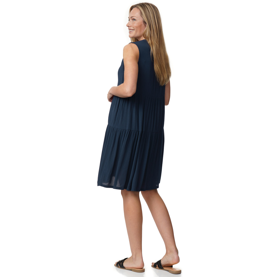 Damen Kleid in Crepp-Optik