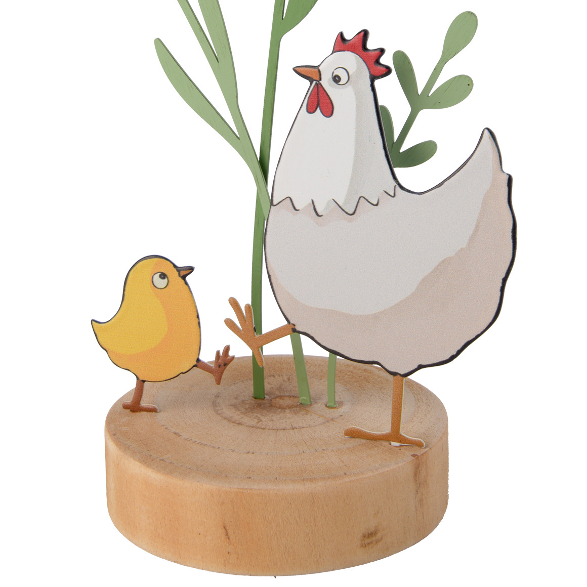 Decoratieve houder van hout en metaal