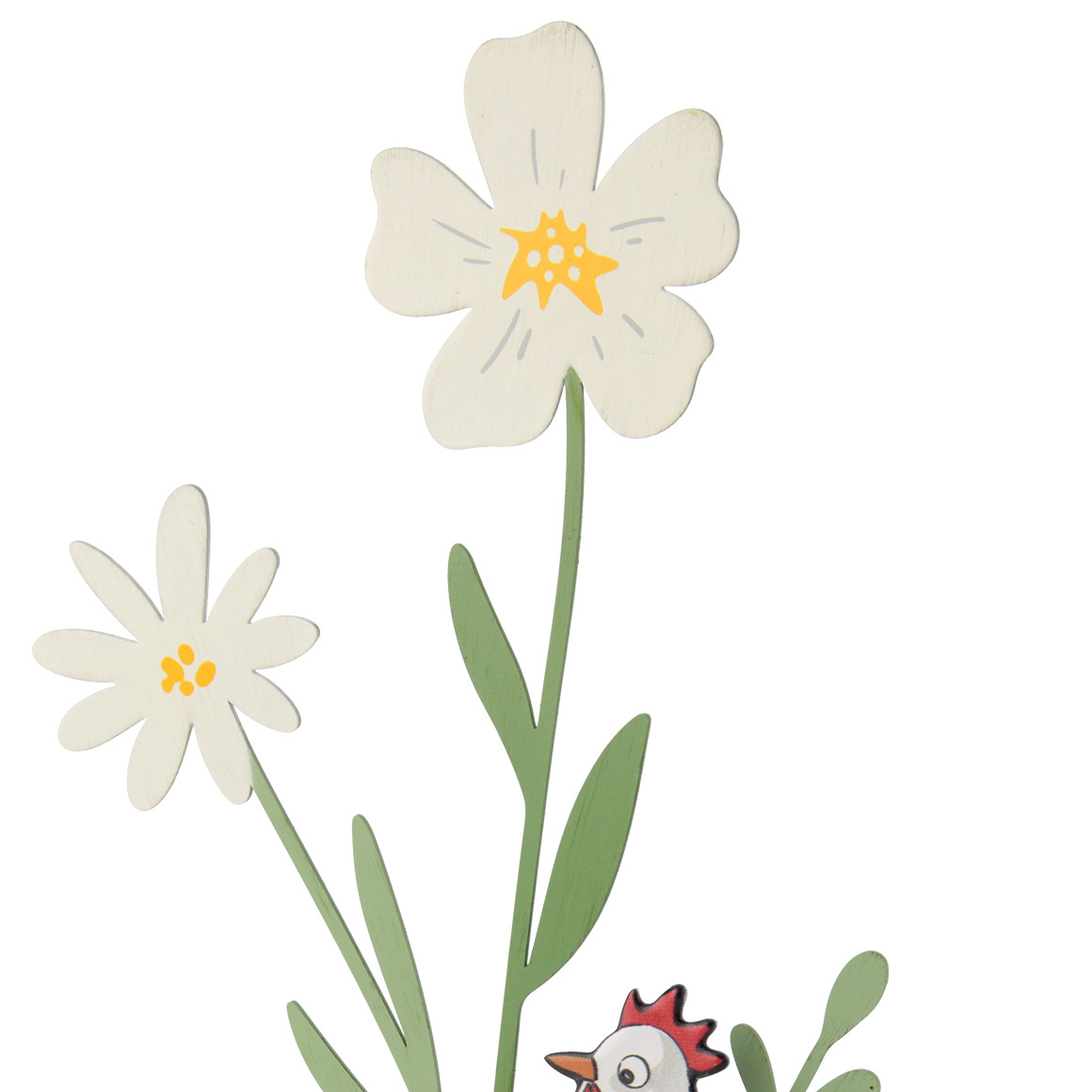 Decoratieve houder van hout en metaal