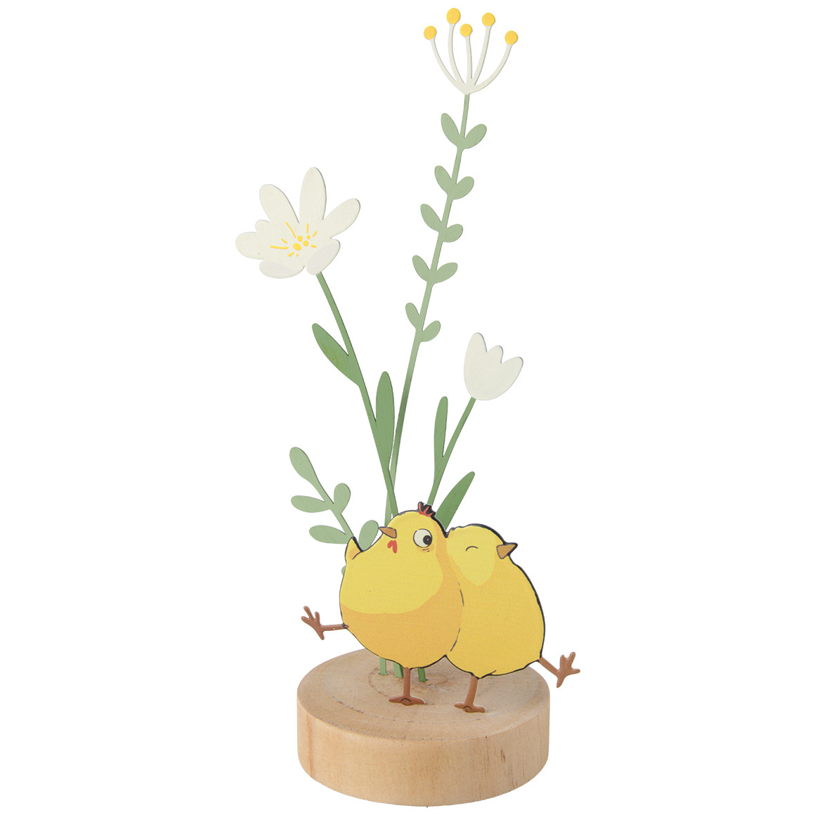 Decoratieve houder van hout en metaal