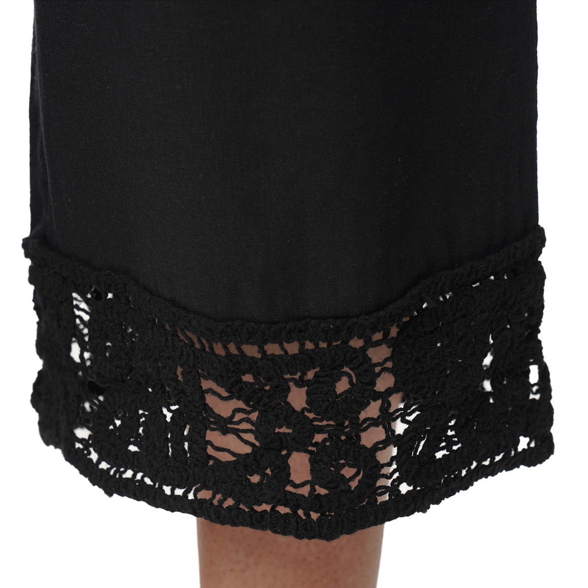 Damen Leinen-Culotte mit Elastikbund