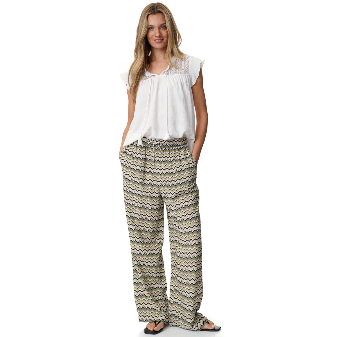 Damen Blusenshirt aus strukturiertem Material