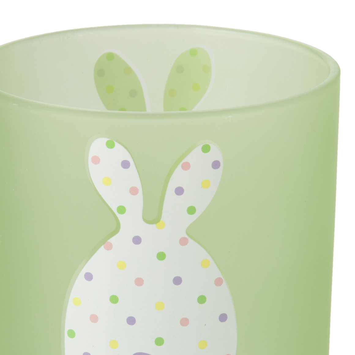 Windlicht met hazenprints