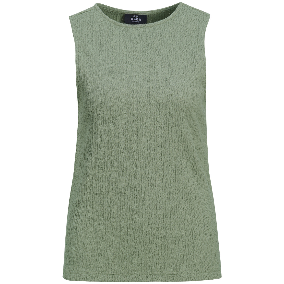 Damen Top in Crepp-Optik