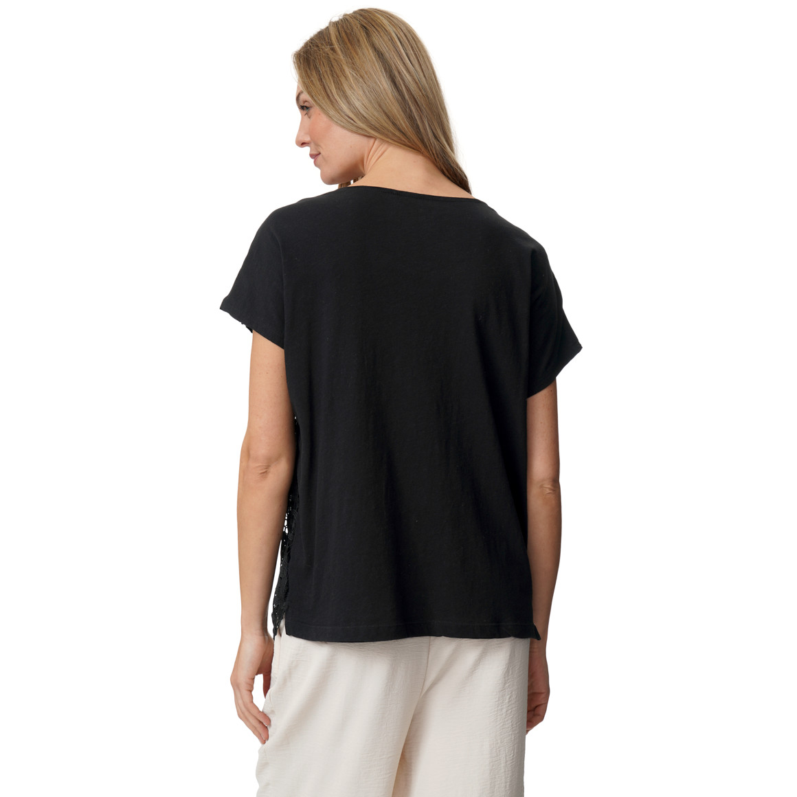 Damen T-Shirt mit Spitze
