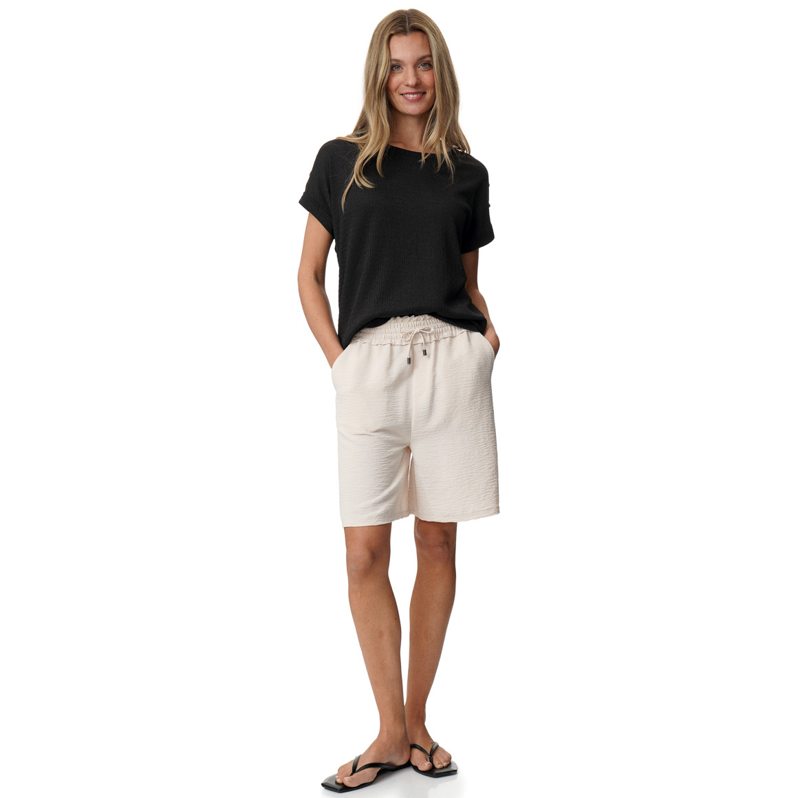 Damen T-Shirt aus strukturiertem Material