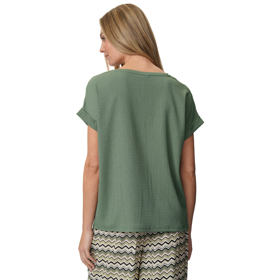 Damen T-Shirt aus strukturiertem Material