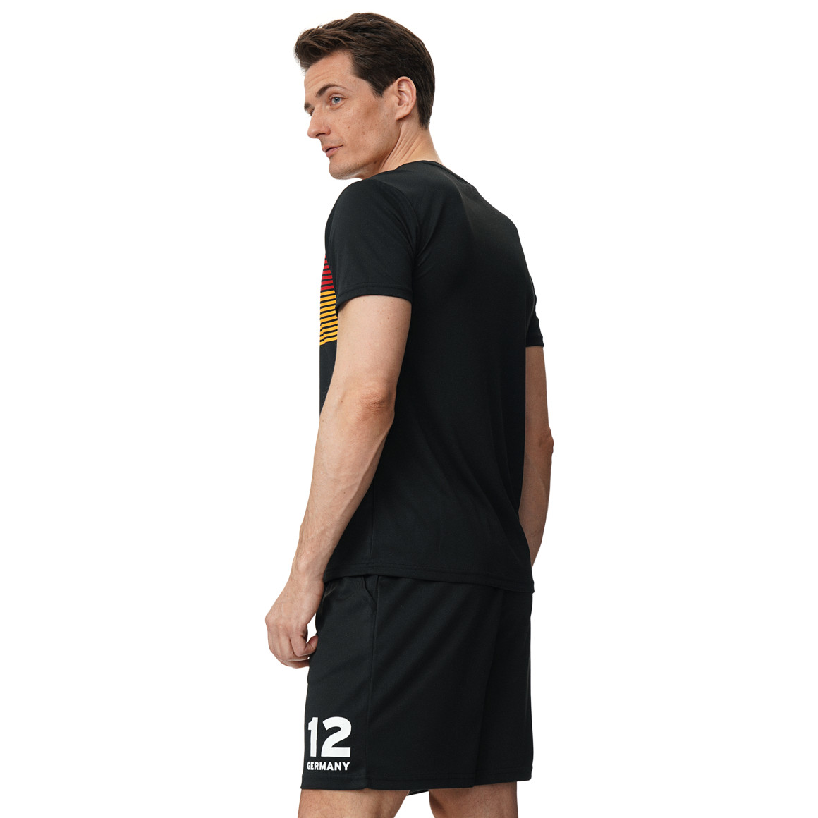 Herren Sport-T-Shirt im Fußball-Design
