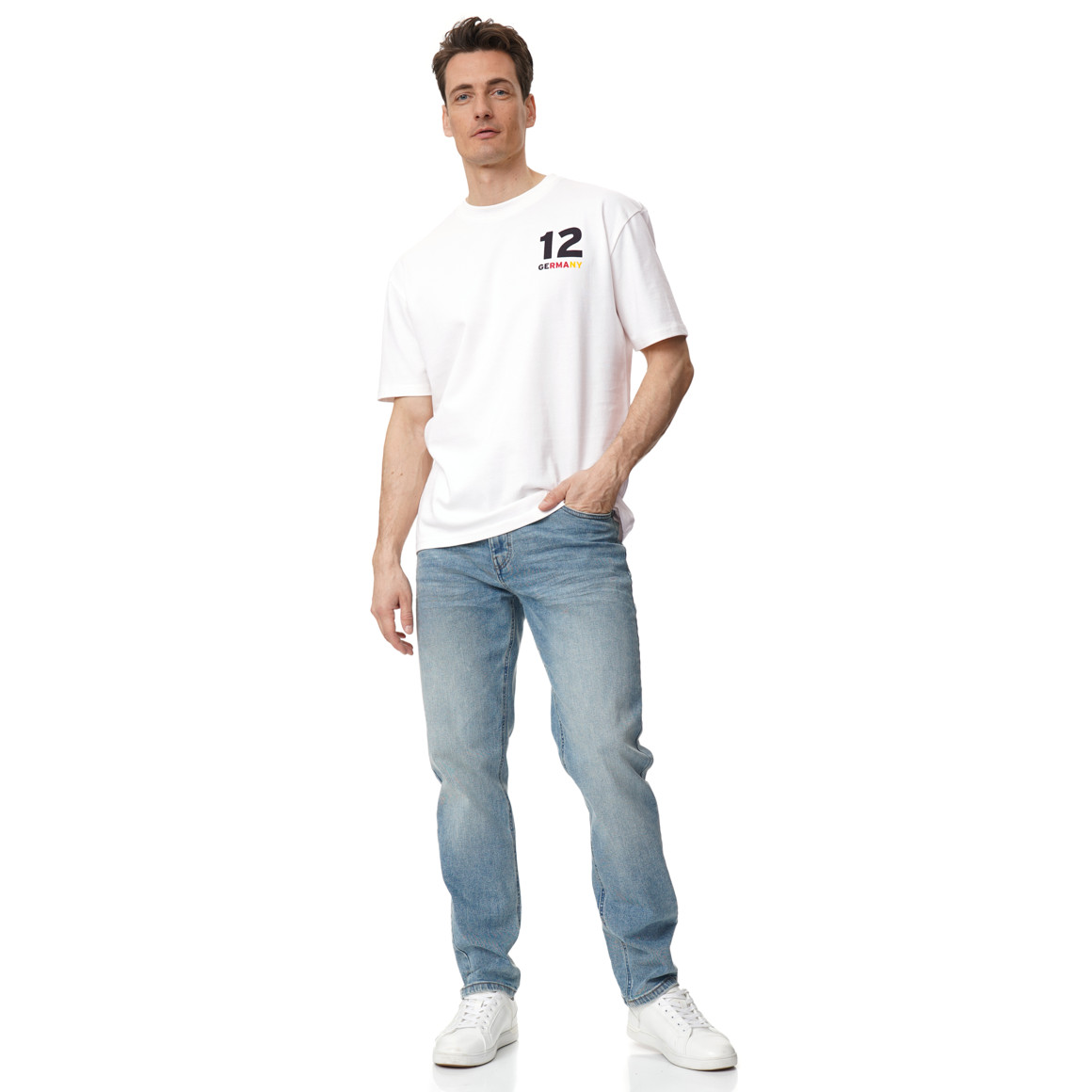 Herren T-Shirt im Fußball-Design