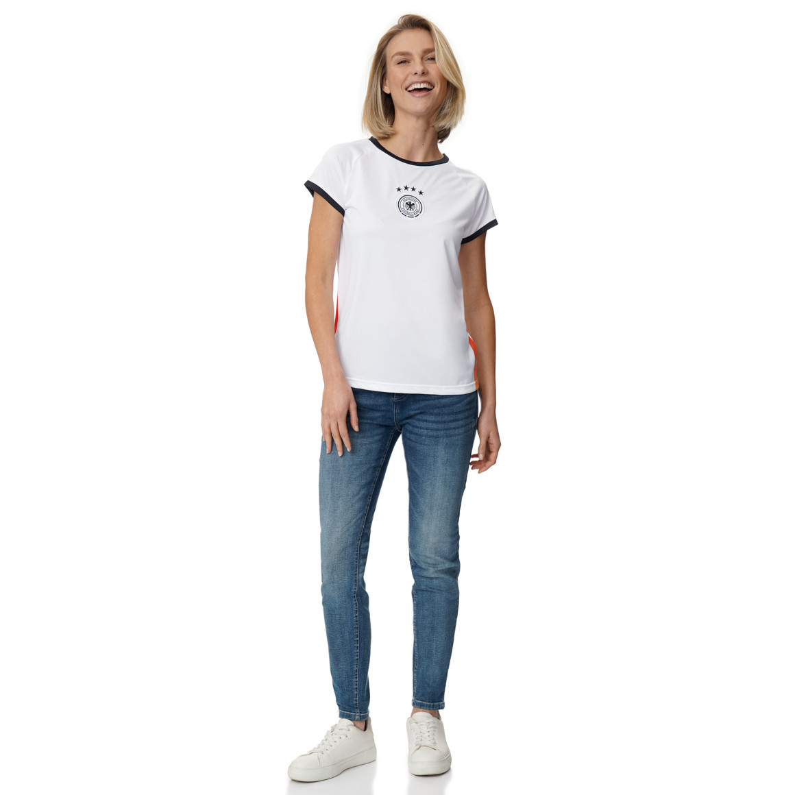 Damen Sport-T-Shirt im Fußball-Design
