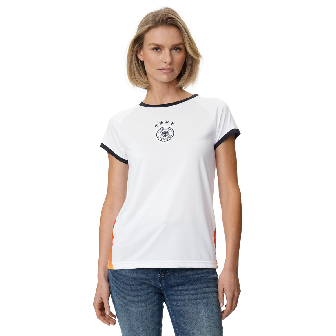 Damen Sport-T-Shirt im Fußball-Design