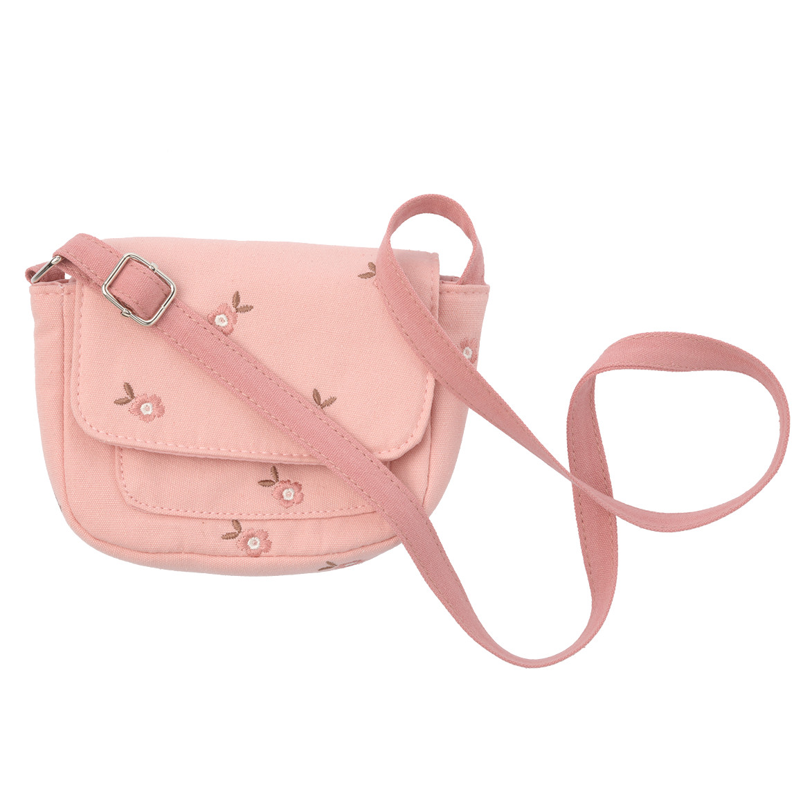 Mädchen Umhängetasche mit Blumen-Stickerei