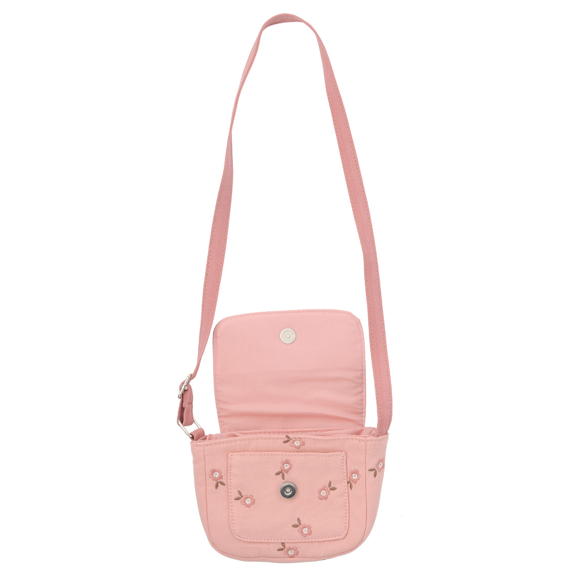 Mädchen Umhängetasche mit Blumen-Stickerei