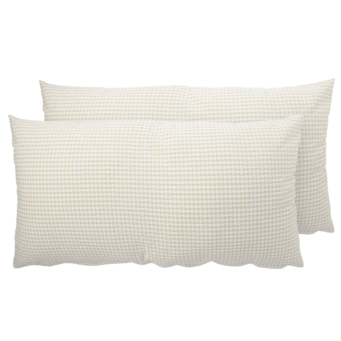 2 Seersucker Kissenhüllen