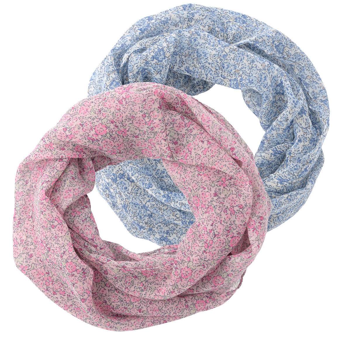 2 Mädchen Tücher mit Allover-Muster