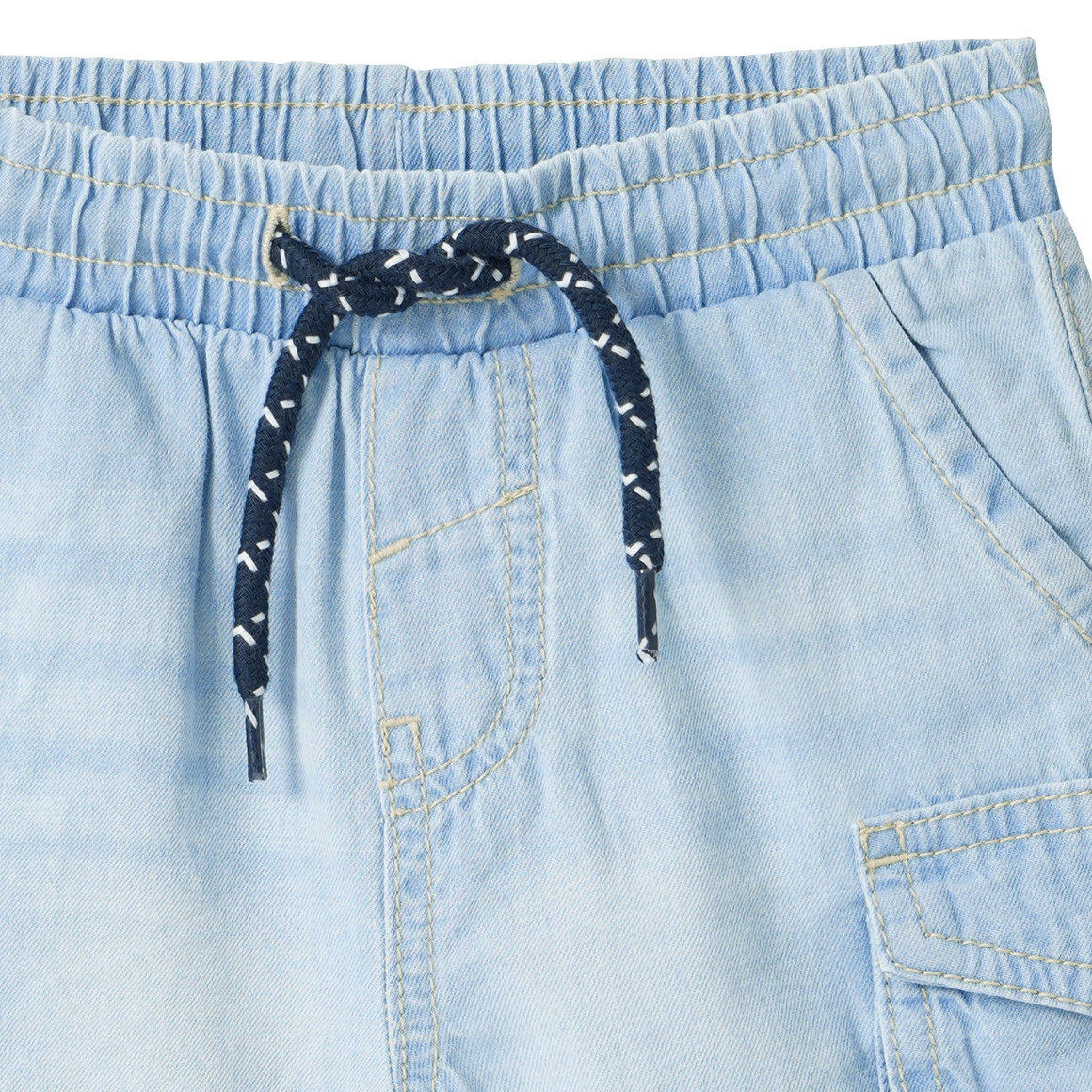 Baby Denim-Shorts mit Cargo-Taschen