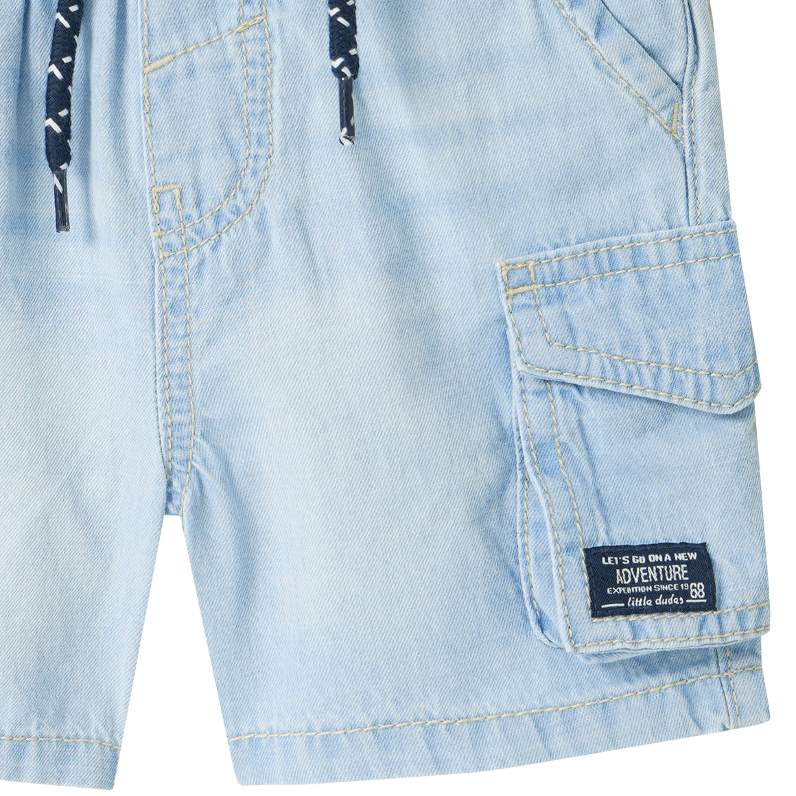 Baby Denim-Shorts mit Cargo-Taschen