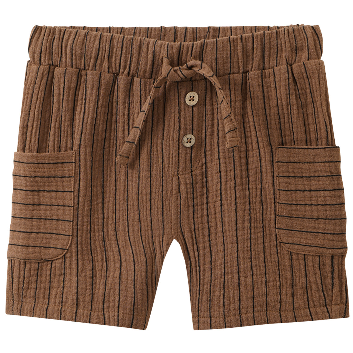 Baby Musselin-Shorts mit Streifen