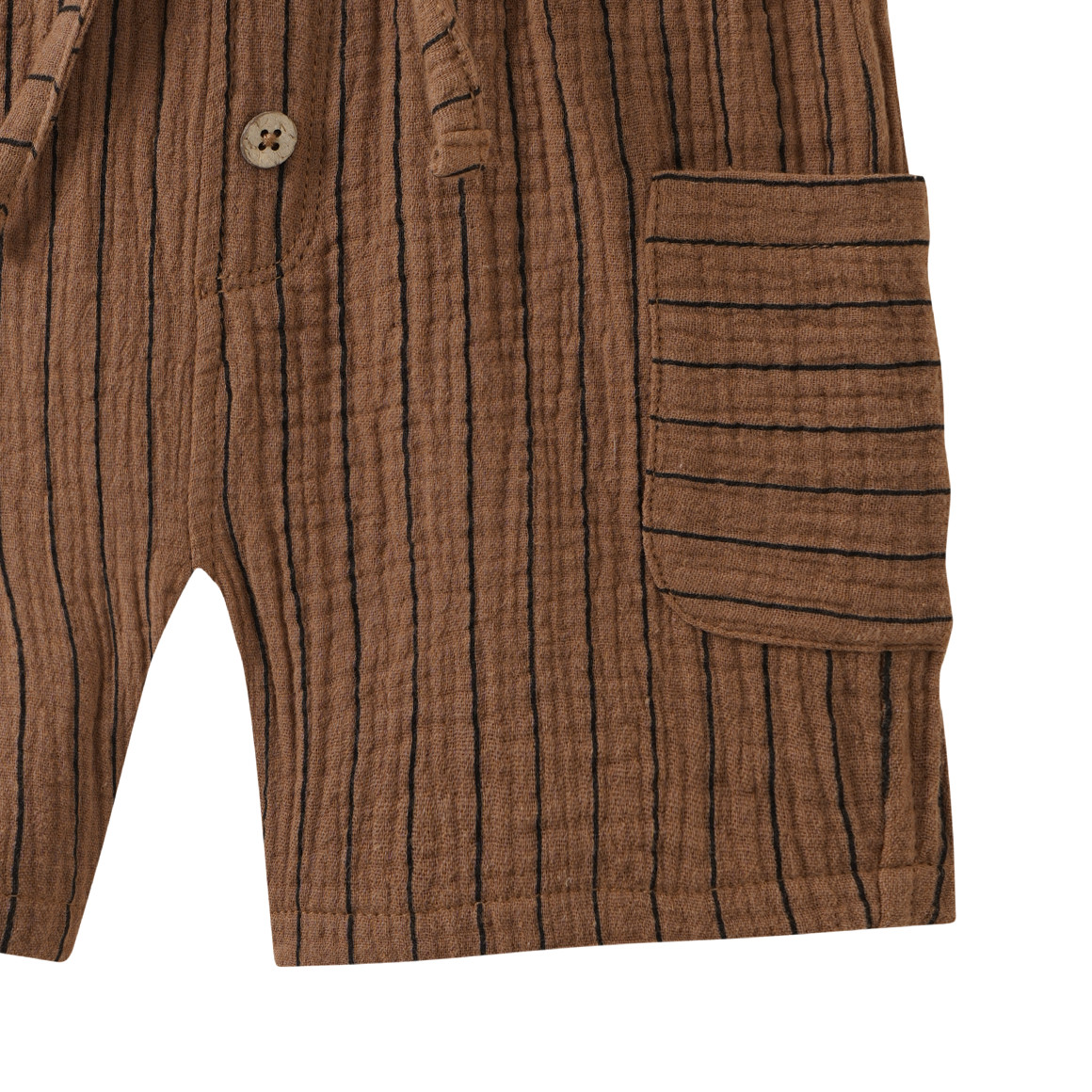 Baby Musselin-Shorts mit Streifen