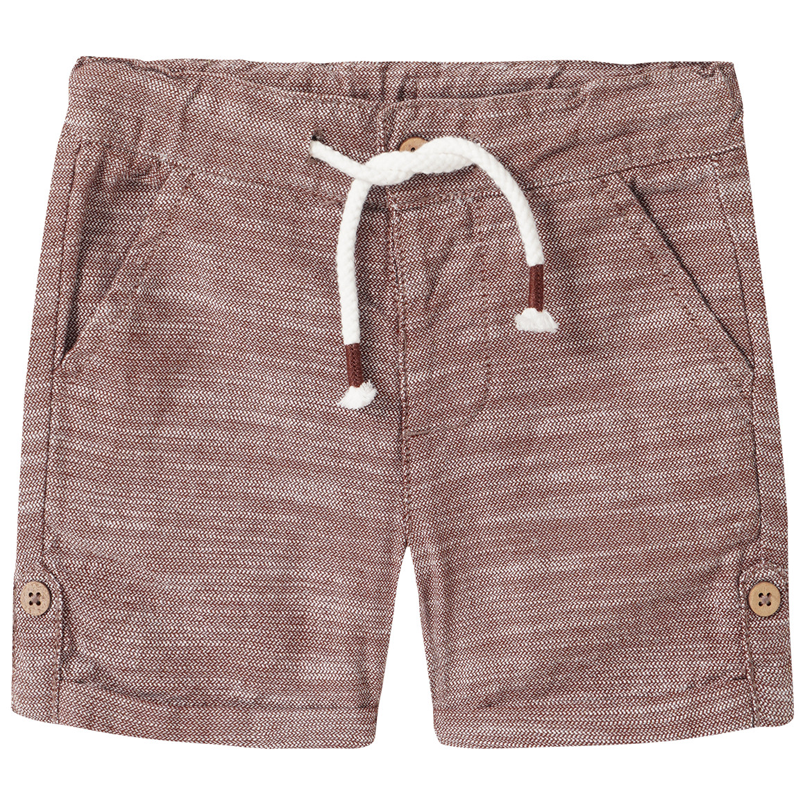 Baby Shorts mit Webstruktur
