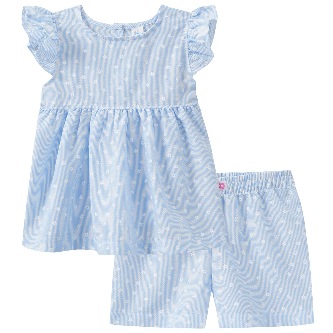 Baby Set aus Bluse und Shorts