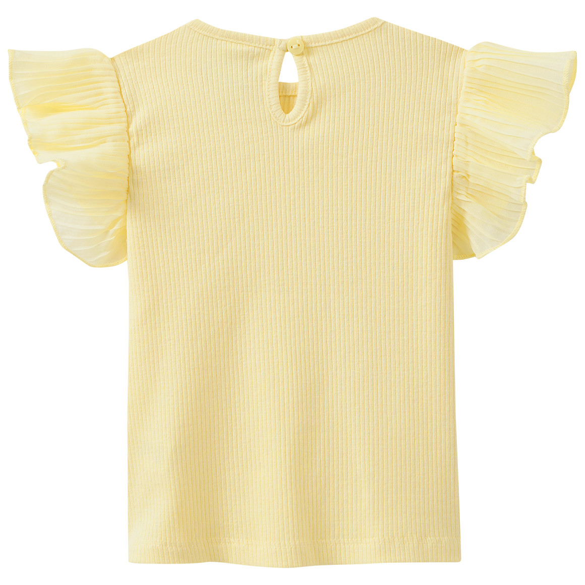 Baby T-shirt met geribbelde structuur