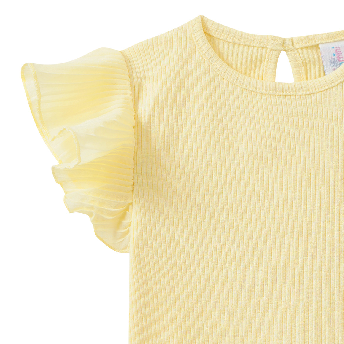 Baby T-shirt met geribbelde structuur