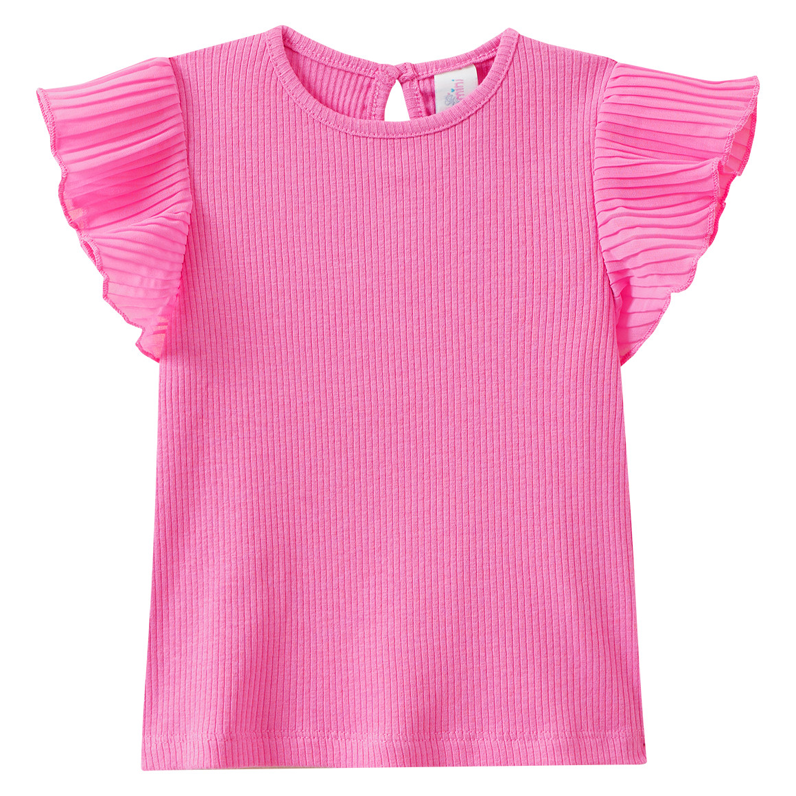 Baby T-shirt met geribbelde structuur