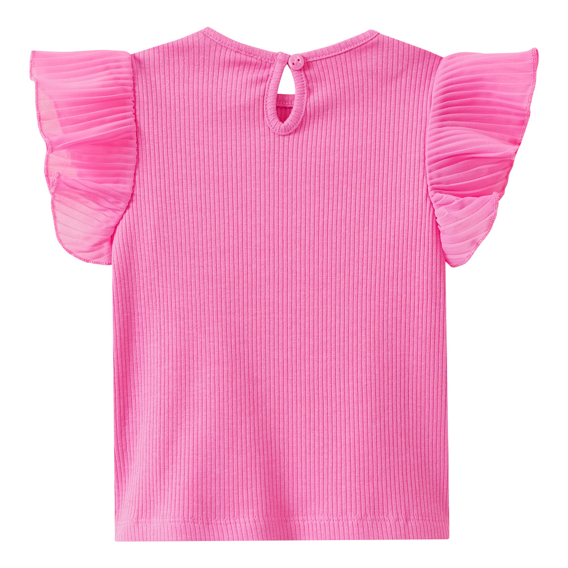 Baby T-shirt met geribbelde structuur