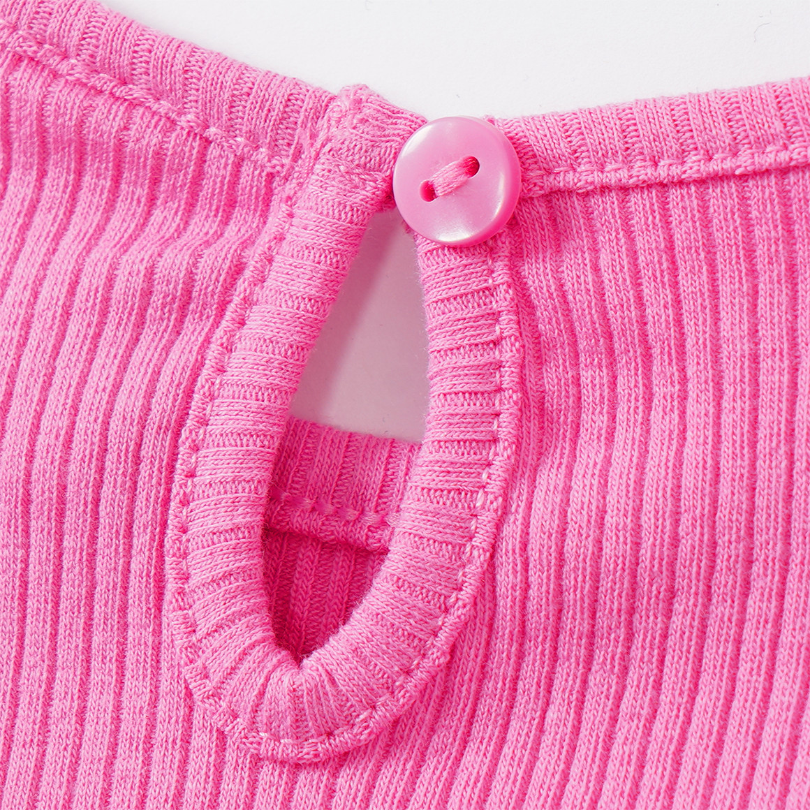 Baby T-shirt met geribbelde structuur