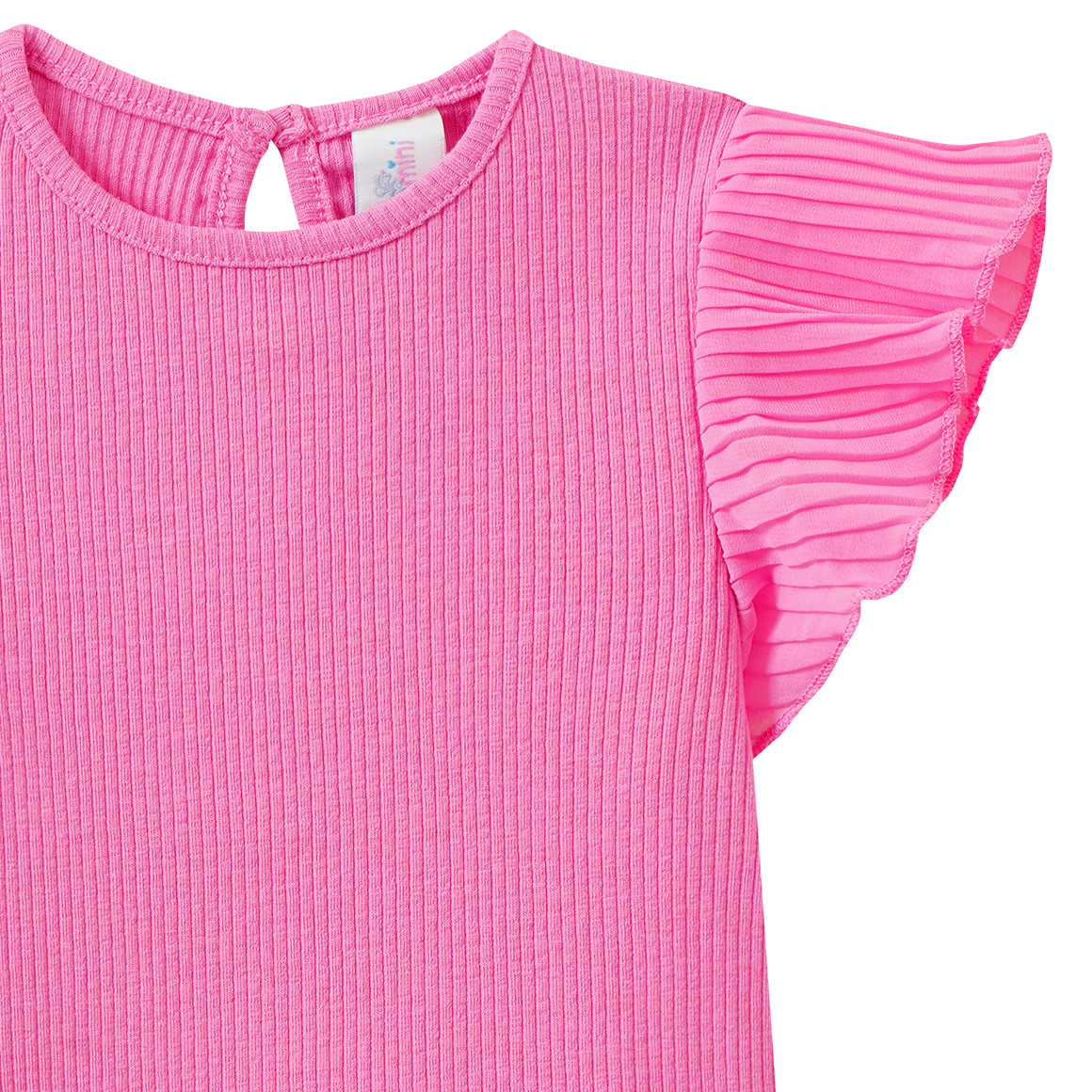 Baby T-shirt met geribbelde structuur