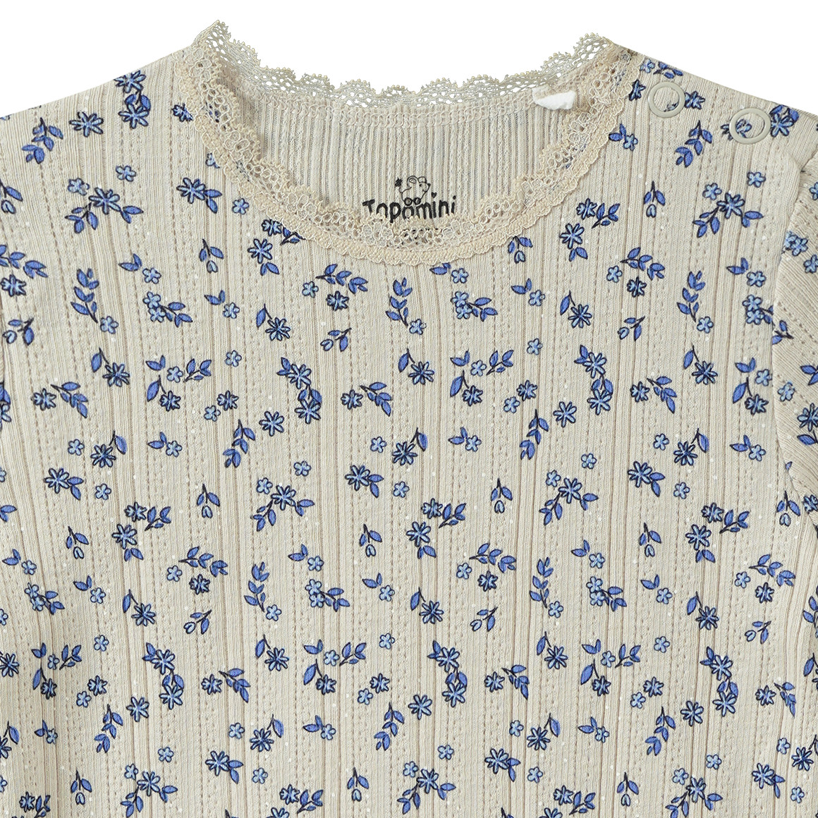 Baby T-Shirt mit Ajour-Muster