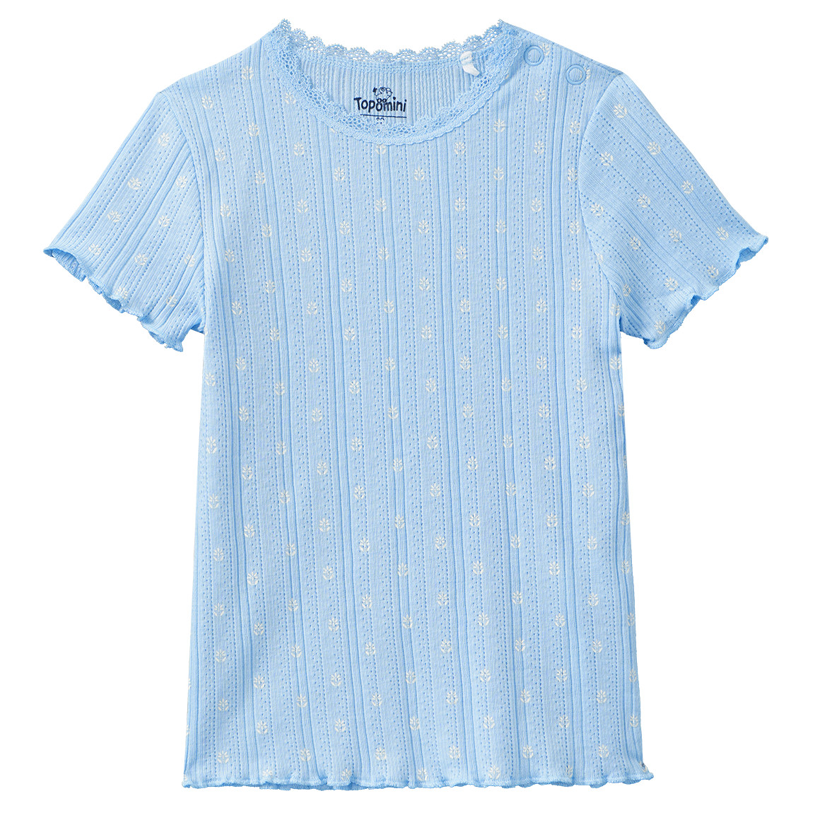 Baby T-Shirt mit Ajour-Muster