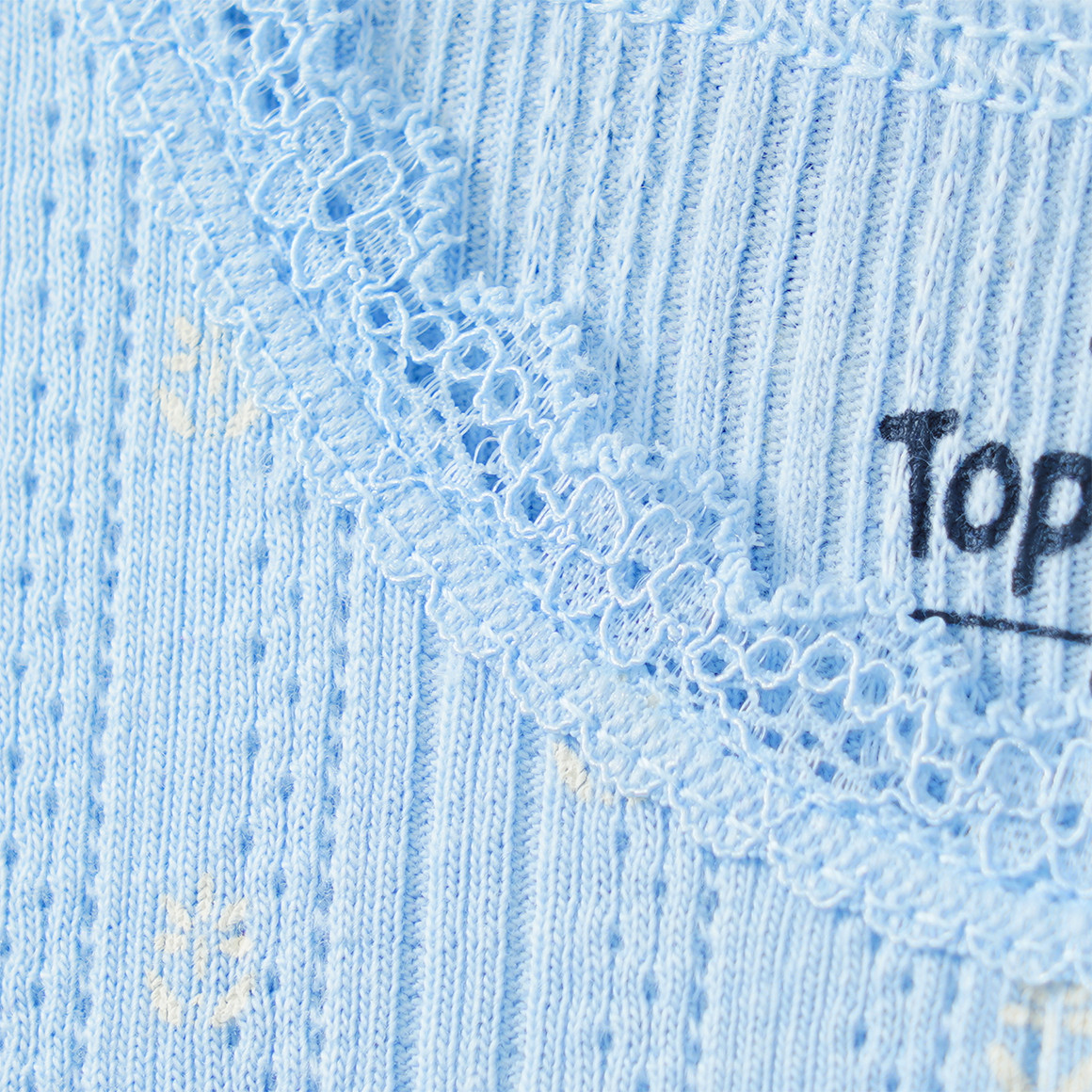 Baby T-Shirt mit Ajour-Muster