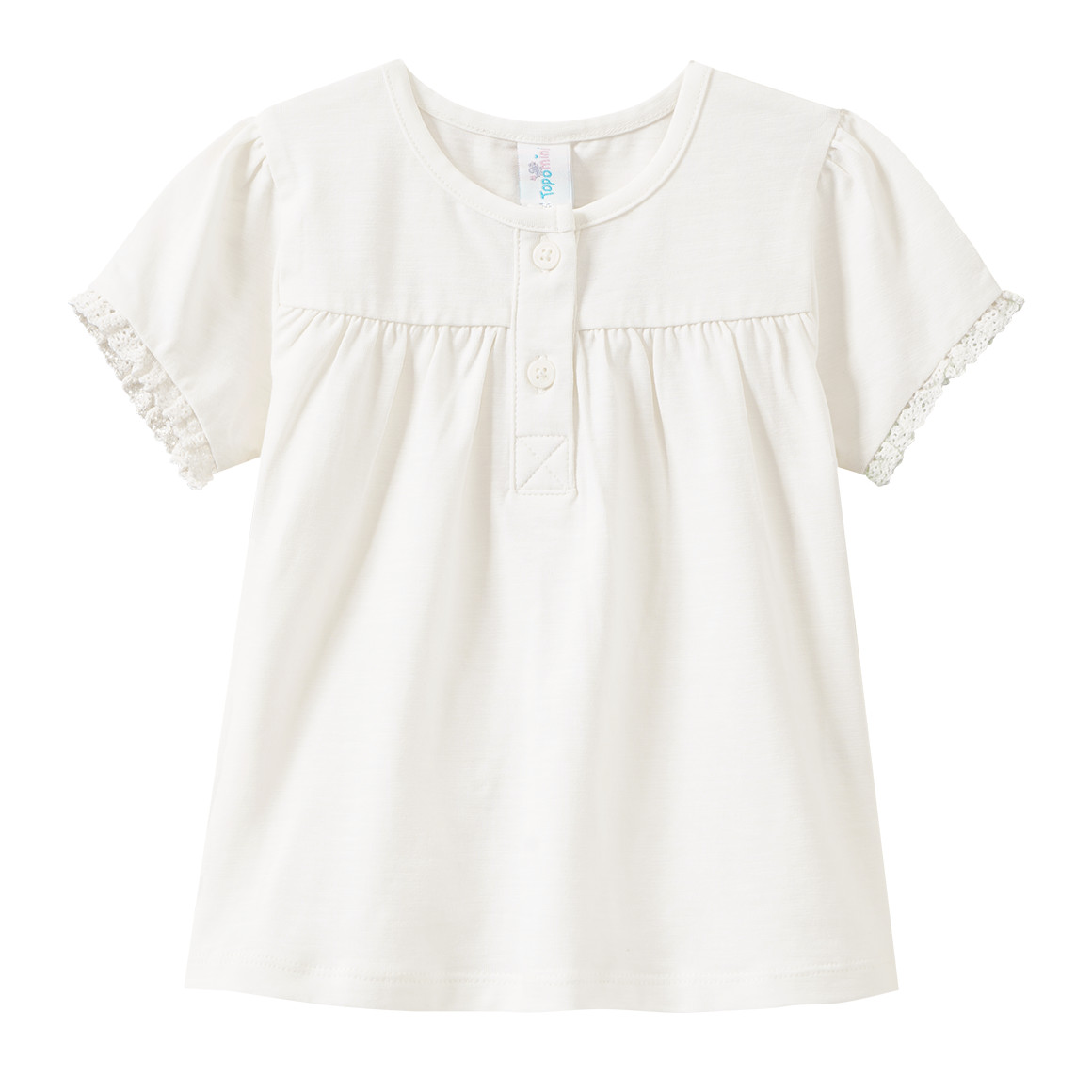 Baby T-Shirt mit Knopfleiste