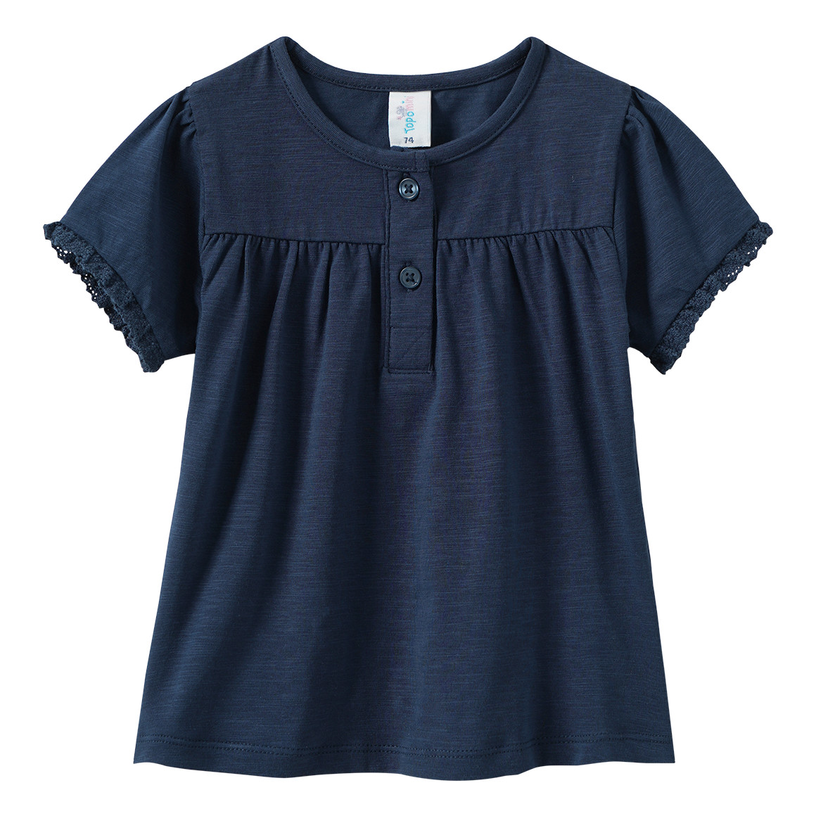 Baby T-Shirt mit Knopfleiste