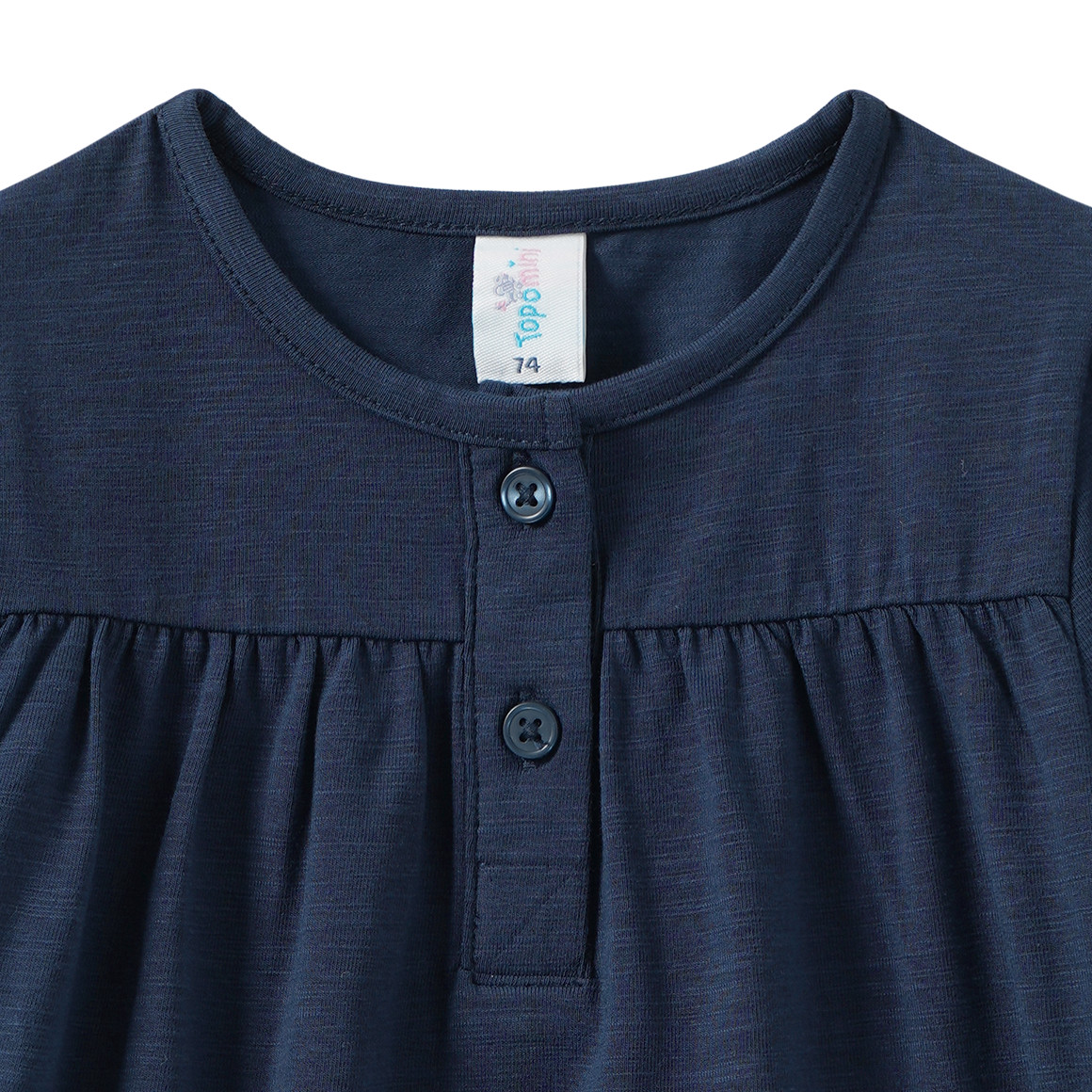 Baby T-Shirt mit Knopfleiste