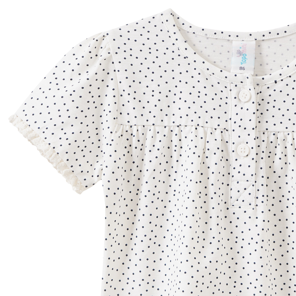 Baby T-Shirt mit Punkte-Allover