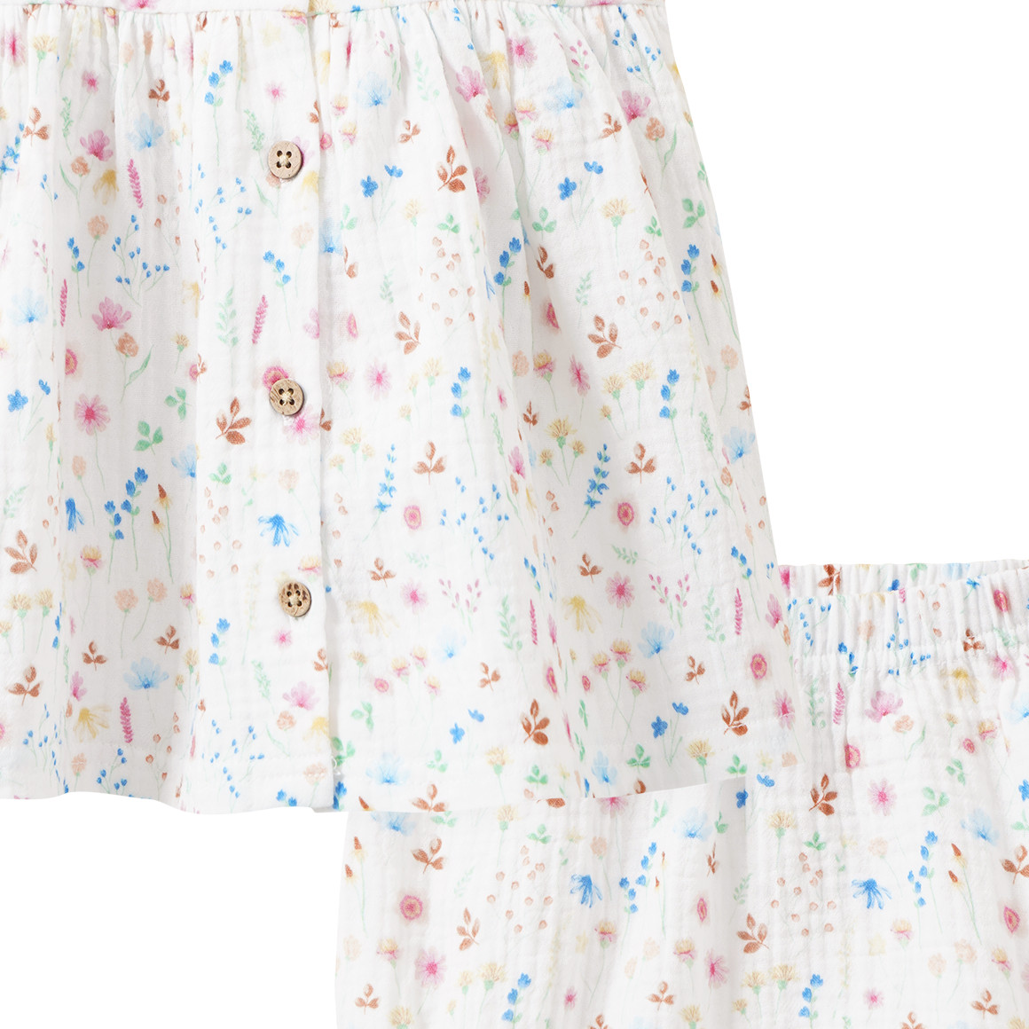 Newborn Musselin-Set aus Kleid und Shorts