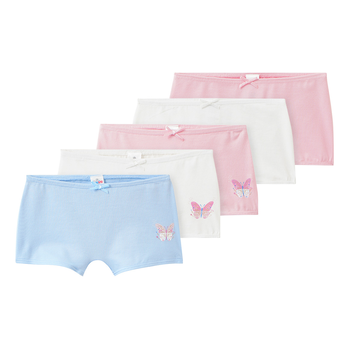 5 Mädchen Pantys mit Bio-Baumwolle